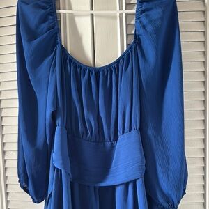 Elegant Blue Women's Dress